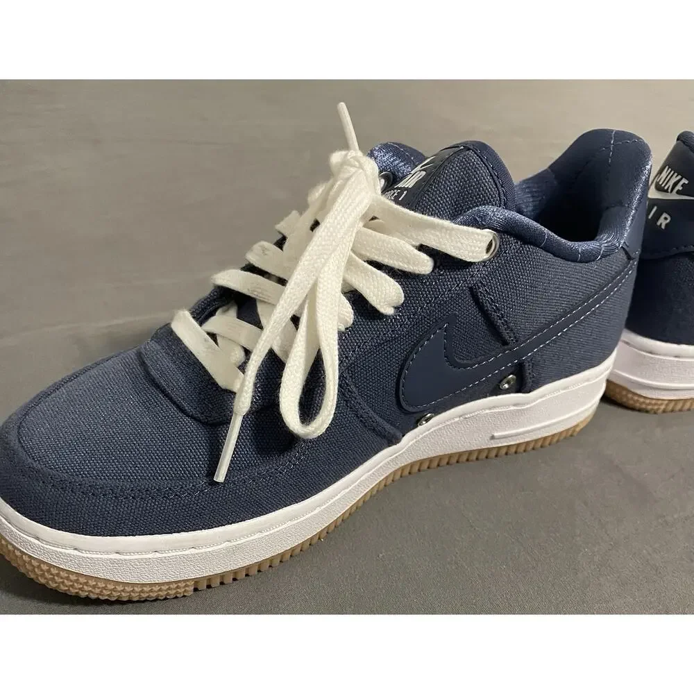 Nike Air Force 1 ’07 Patched Up Los Angeles Blue GS Youth 5Y Gum Sole
